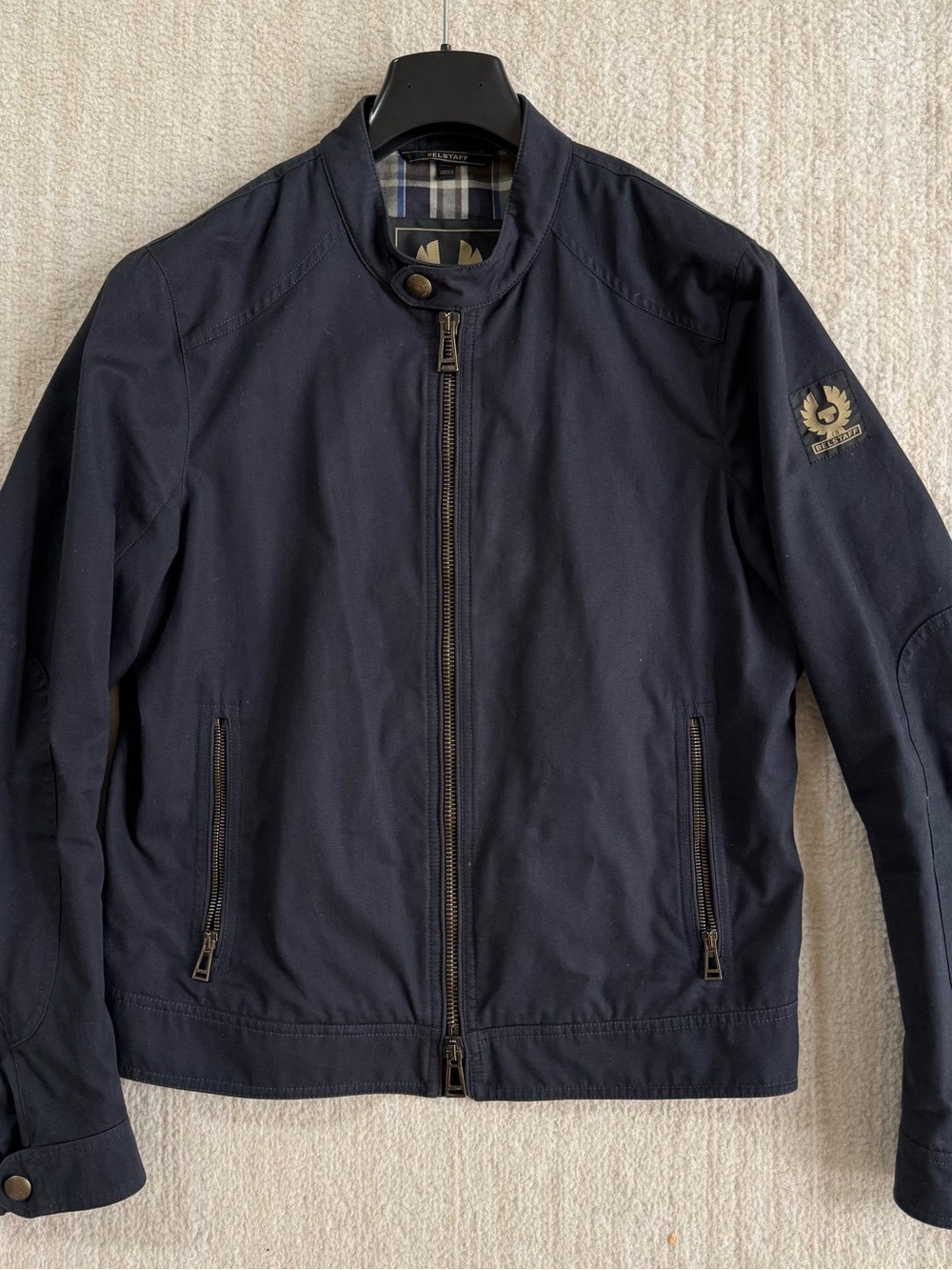 Belstaff Navy Blue Bomber Jacket
